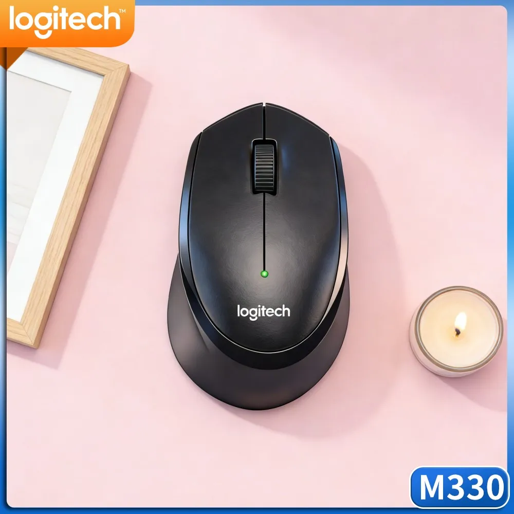 Logitech M330 Silent Wireless Mouse Versatile For Document Processing Web Surfing Online Study Desktop PC