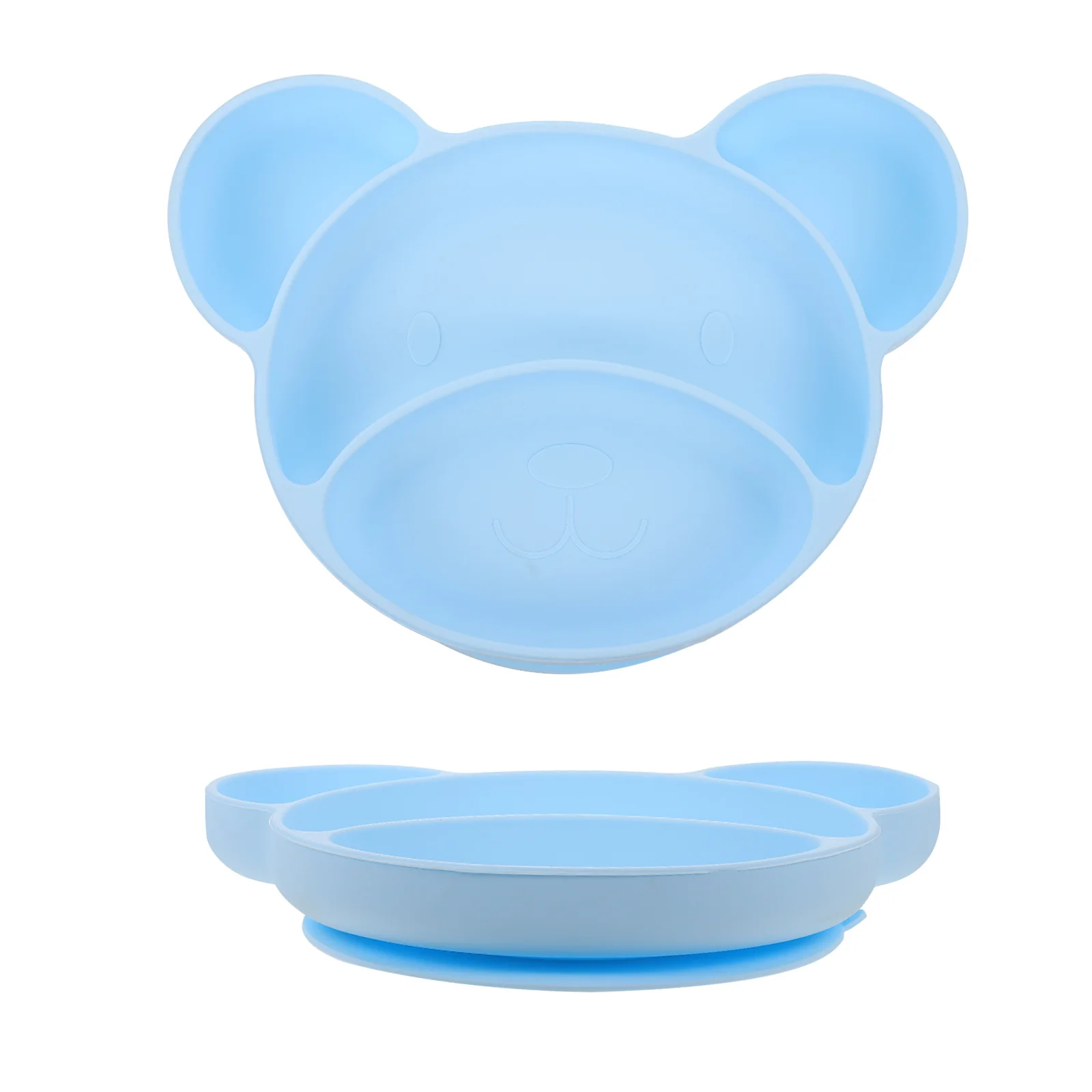 

Силиконовая детская миска в форме медведя, нескользящая, с присоской, большой емкости, для прикорма, детская посуда