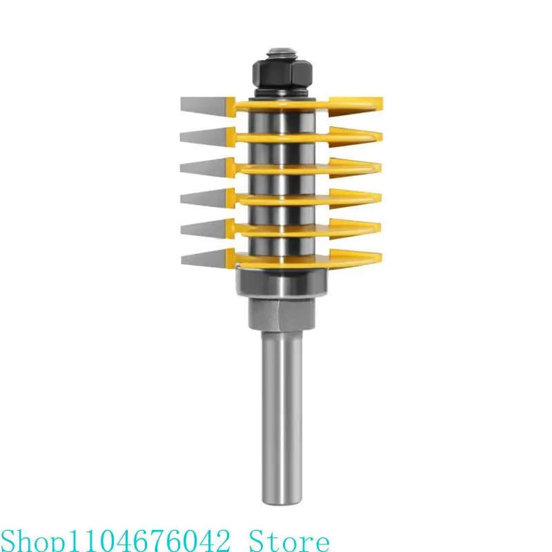 

8mm 12mm 12.7mm Shank 2 Teeth Finger Joint Router Bit Adjustable Tenon Milling Cutter Carbide for Wood Woodworking Tools