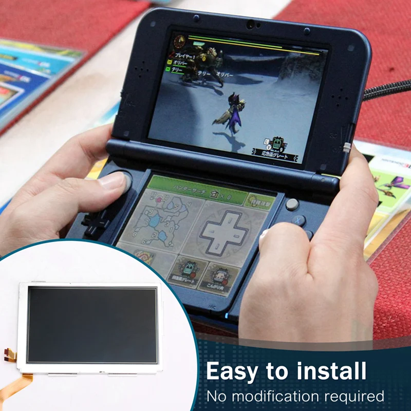 Replace-LCD-Display-For-New3ds-Top-LCD-Screen-Display-For-Nintend-NEW-3DS-Upper-Top-LCD-Screen Y47A