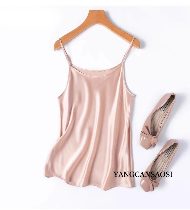 2025 المرأة ربيع جديد 20 مللي متر صغيرة الوزن الثقيل 100% حرير التوت الطبيعي عادي الساتان قطري قطع بلون مثير حزام داخلي #6