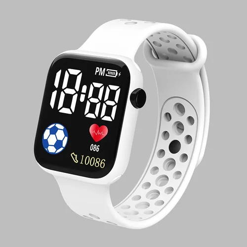 Imagen 2 del producto Reloj Digital LED 2025 para niños y niñas, relojes deportivos de fútbol, reloj Digital de silicona, reloj de pulsera electrónico informal para niños