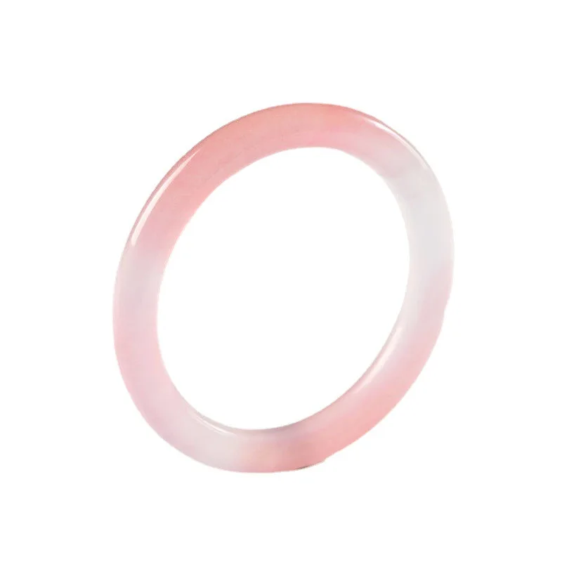 Wholesale Ice-like Lotus Pink Bracelet Peach Blossom Flower Ice Girly Style Jade Bracelet Live Delivery Gifts image 5