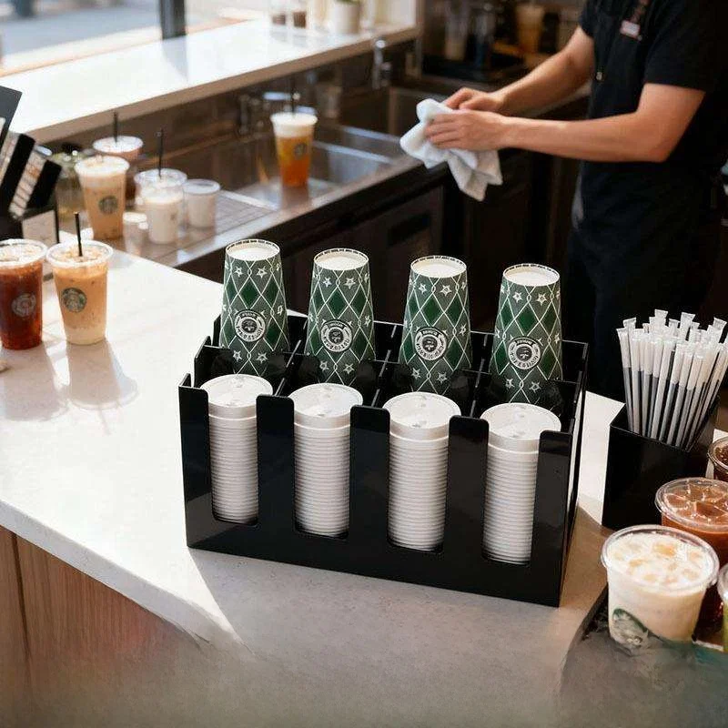 acrylic-paper-cup-holder-stand-for-tea-shop-take-cup-tea-water-room-desktop-cup-storage-rack-space-organizer-home-desk-supplies