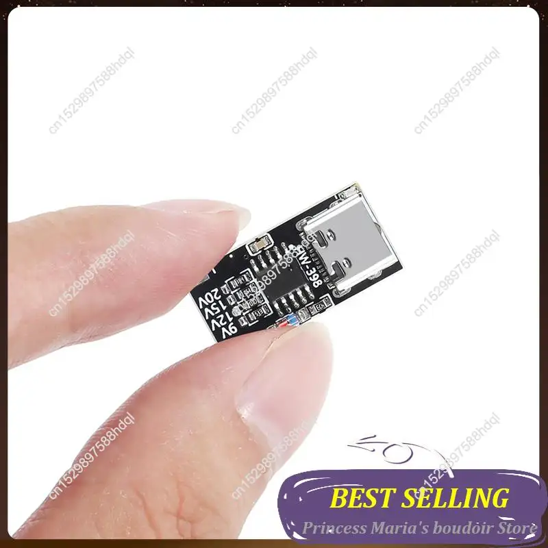 

AB30-12PCS USB-C PD Trigger Board Модуль PD/QC Decoy Board Быстрая зарядка USB Type-C до 12V Power Delivery Boost Module