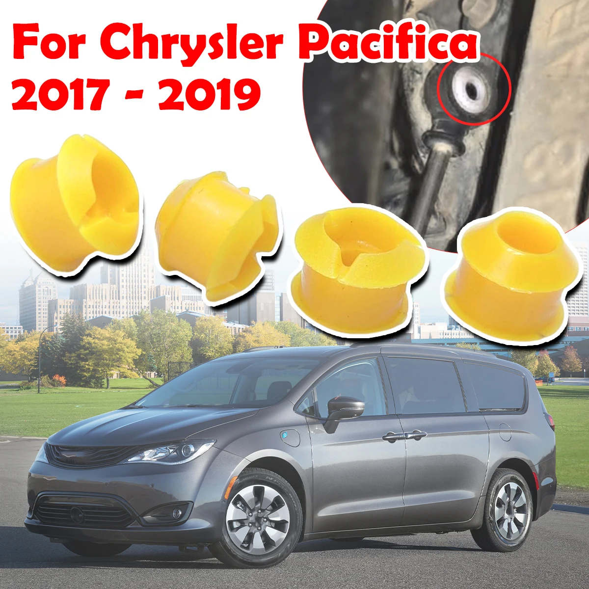 

4pc Automatic Shifting Fix Gear Selector Lever Linkage Shift Cable Bushing Car Accessories For Chrysler Pacifica 2017 2018- 2019