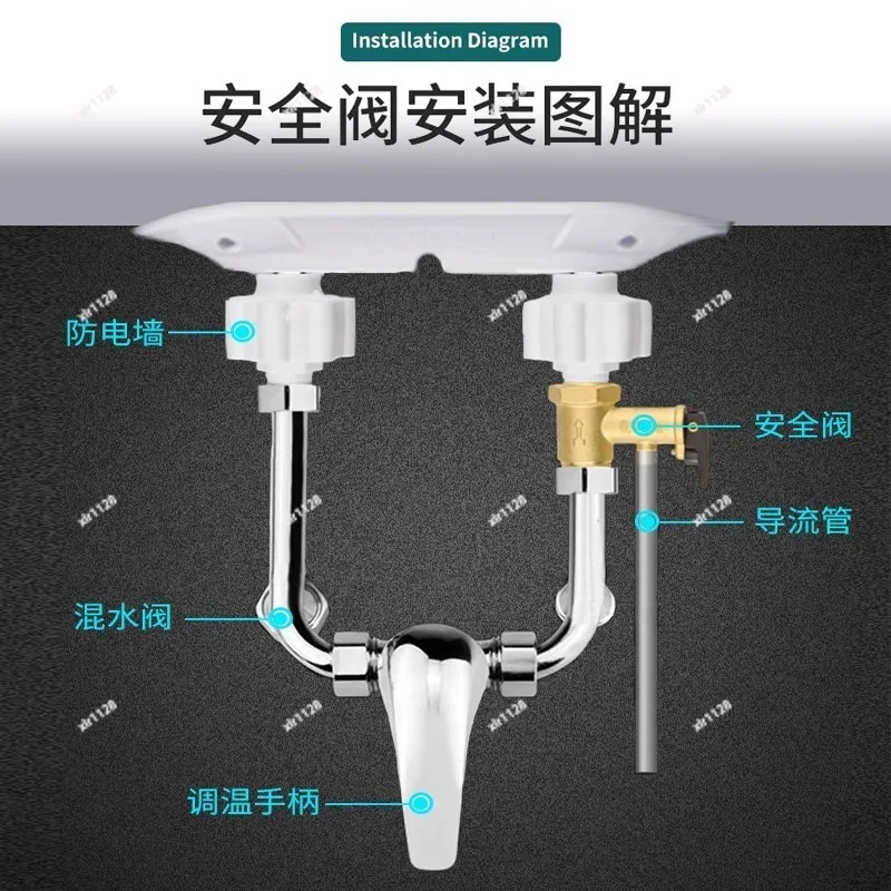 All Copper Safety Pressure Relief Valve Check Valve Universal Parts for Water Heater Drain Exhaust
