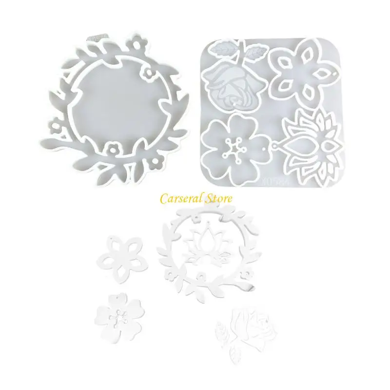 

M4YF High Quality Silicone Hanging Ornament Mold For Unique Wreath Pendant Creation