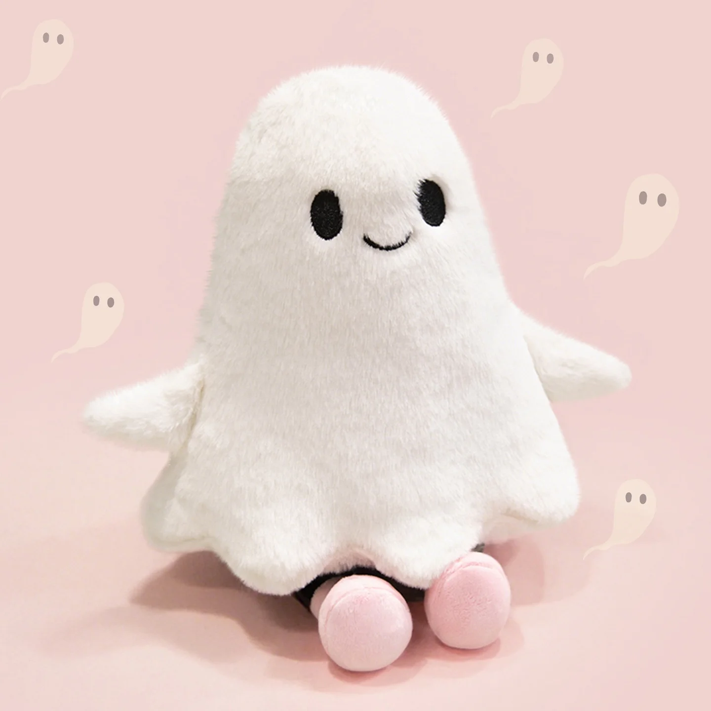 

Cute Ghost Plush Toy Kawaii Collectible Gift for Kids Halloween Gift Home Decor Halloween Party Gift