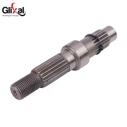 Glixal GY6 49cc 50cc 126mm Gearbox Output Final Drive Shaft for 139QMB 139QMA Rear Drum Brake 4-Stroke Scooter Moped ATV Go-Kart