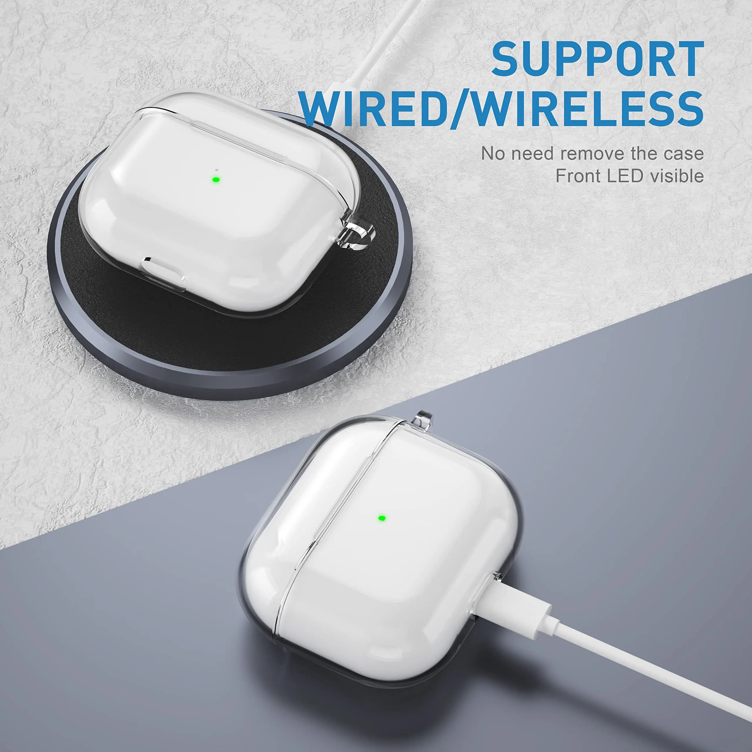 2025 nuevo para AirPods 4ta generación funda protectora de silicona accesorios con Kit de limpieza y llavero para Airpods 4