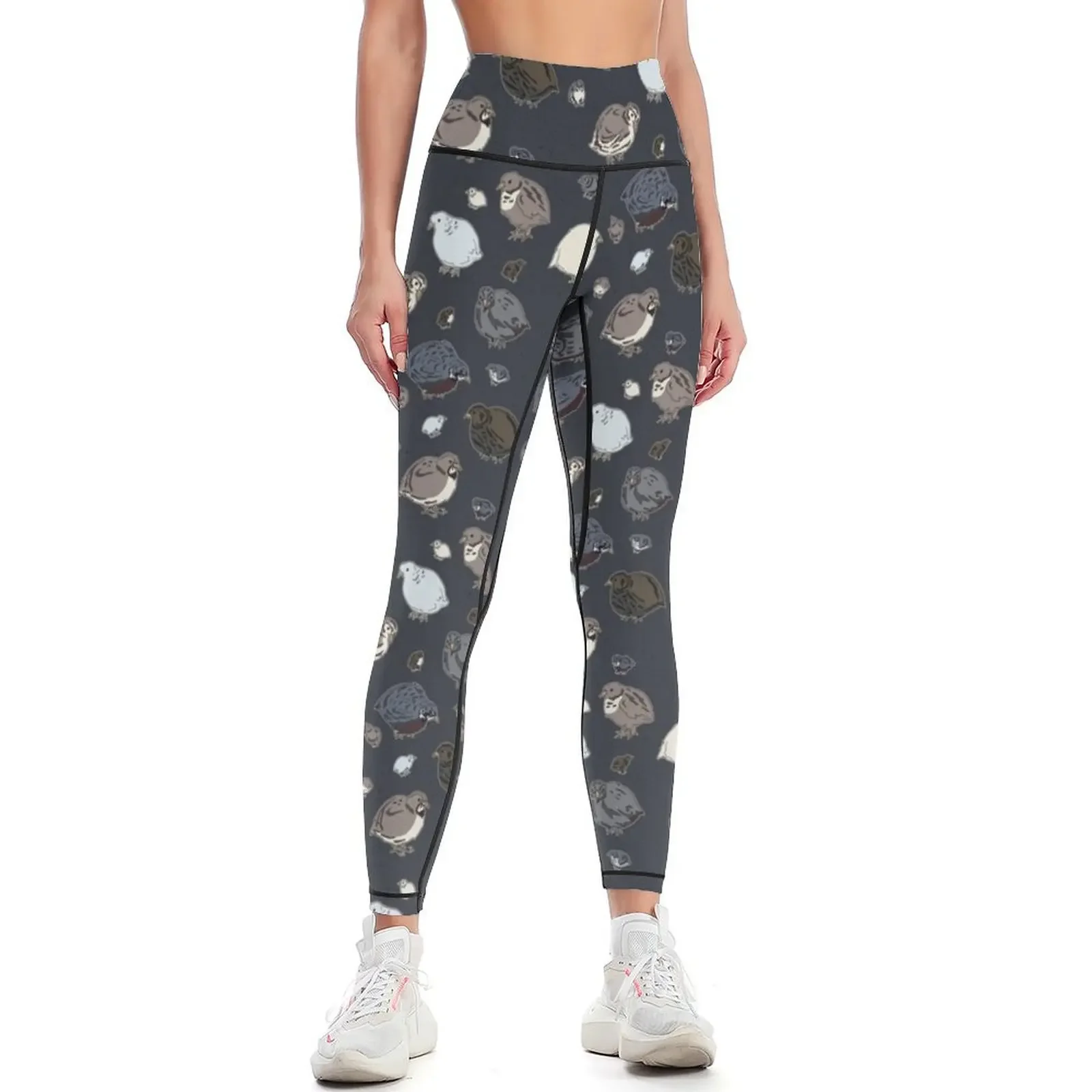 

Button Quail Pattern Leggings sports for gym sports for legging push up gym womans Womens Leggings