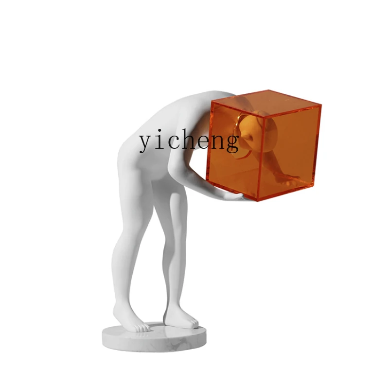 

Tqh Modern Creative Abstract Figure Sculptured Ornaments Living Room Entrance Cabinet Artwork