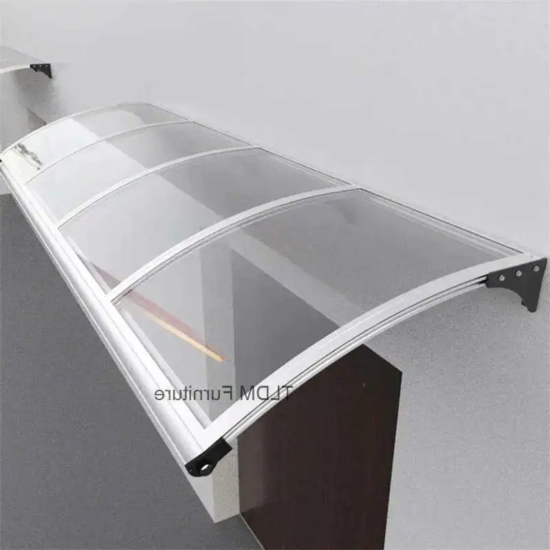 

Home Outdoor Courtyard Rainproof Gazebos Aluminum Alloy Rain Awning with Sink Villa Balcony Eaves Front Door Canopy Sun Shelter