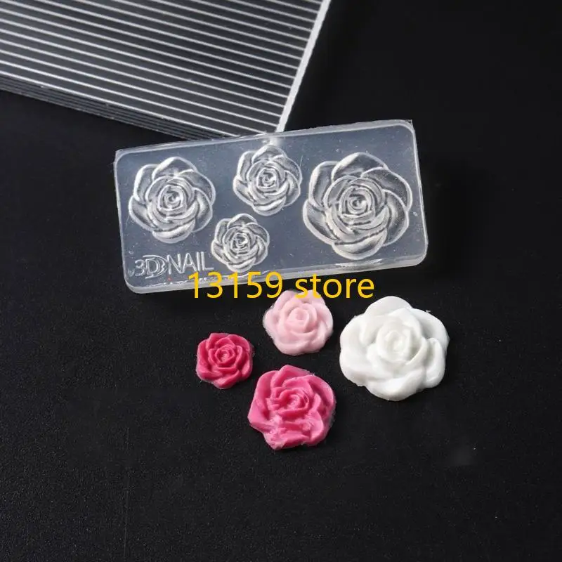 270A Plumeria-Blumen-Maniküre-Schablonenformen, Nail-Art-Formen, Blumenformen für Frauen