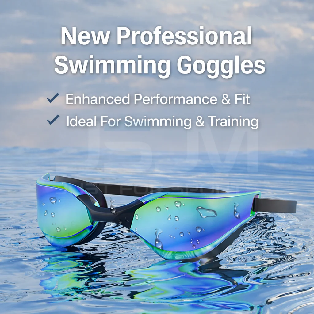 JSJM Professionelles Schwimmbrillen-Geschenkset mit Schwimmkappe, Waschbeutel, Mikrofaserhandtuch, Schwimmset für Erwachsene, beste Geschenkidee – Detail 4