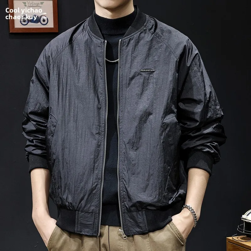 

High-End Double-Sided Wear Casual Jaet Men's Outerwear Spring Autumn Loose Large Size Camouflage Trendy Brand Faion Urban...