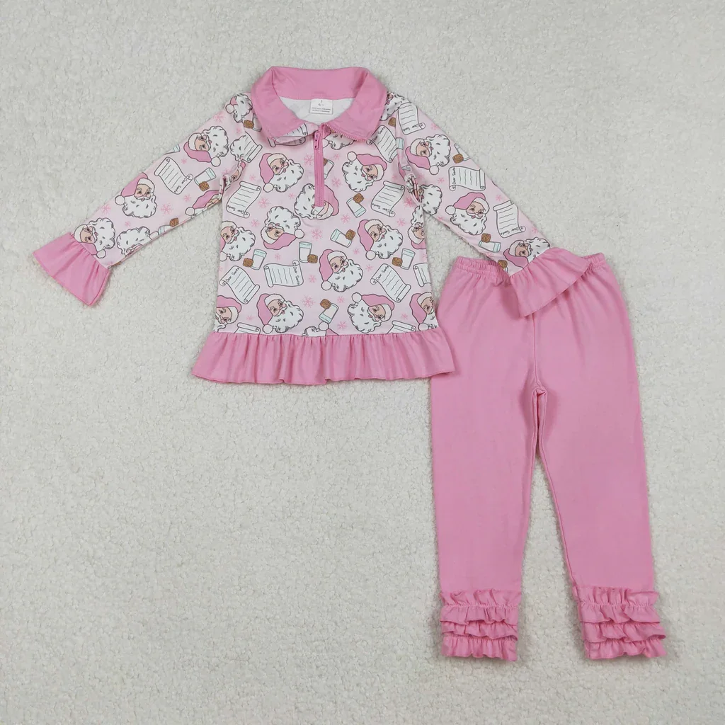 

GLP2853 Flower Colorful Hoodie Girls Boutique Clothing Set