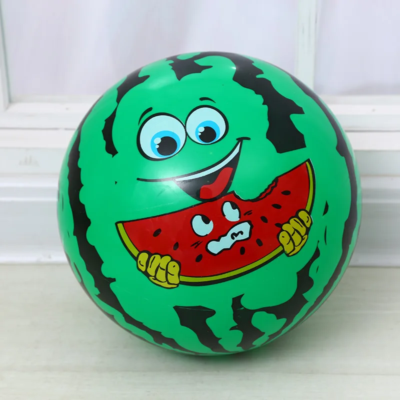 Children's Parent-child Outdoor Sports Toy BallPVC Watermelon Ball Children's Inflatable Patting BallFun Watermelon Toy Ball