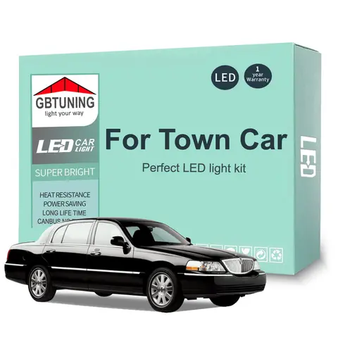 링컨 타운 카 Towncar 용 도구가있는 Canbus LED 인테리어 전구 1990-2005 2006 2007 2008 2009 2010 2011 자동차 액세서리