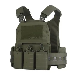 Tactical Vest Ferro FCPC V5 Plate Carrier Adaptable Equipment Quick Release Airsoft Hunting Training 556 Triple Magazine Pouch