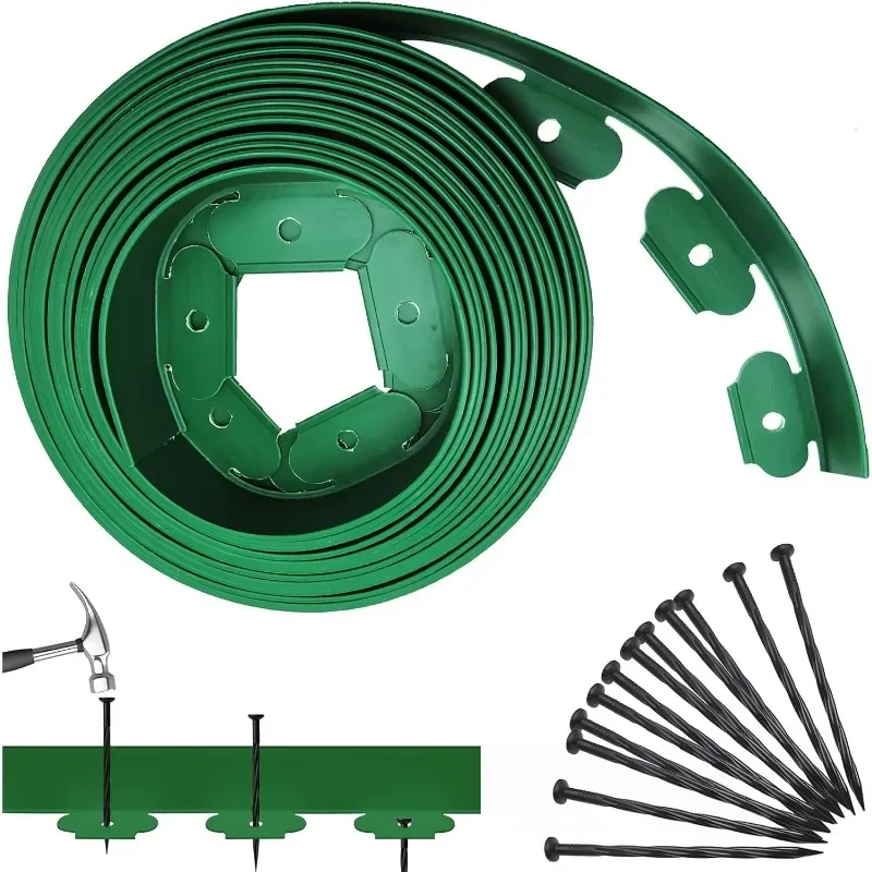 

Garden decoration with 5m+15m nail lawn, plastic garden flexible lawn, outdoor garden, flexible lawn appearance (green).