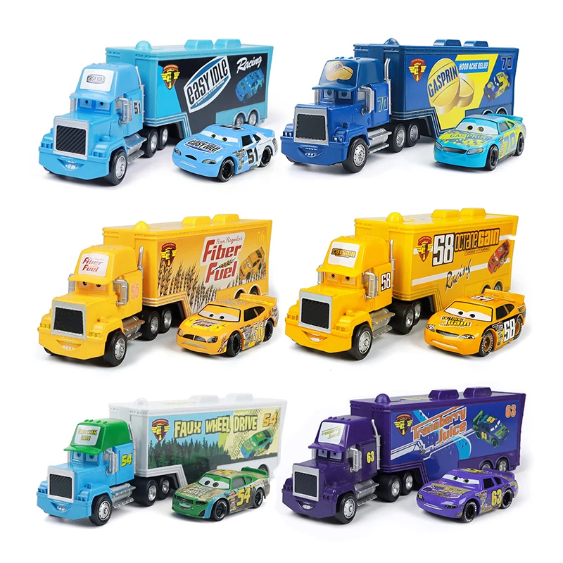 Pixar Cars Truck Modellauto 1/55 Druckguss-Container-LKW Cruze Ramirez Rennwagen Spielzeug Geburtstagsgeschenke Kinderspielzeug Sammlerstücke