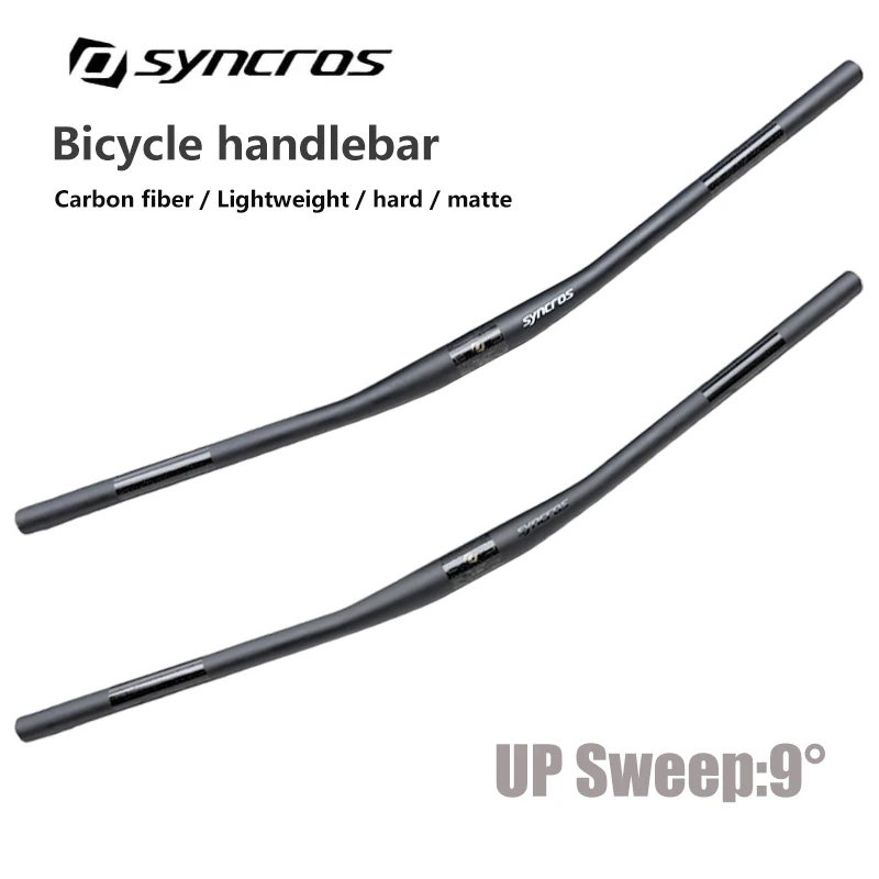 Syncros Carbonfaser MTB Lenker 9 Grad 31,8mm Matt Flach Mountainbike Lenker Fahrradzubehör