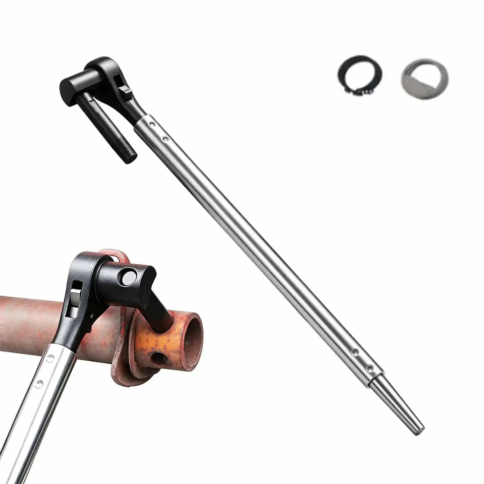 Heavy-Duty Winch Bar for Flatbed Trailer Ratchet Cargo Tensioner Belt Wrench Strap Winder for Truck Transport Work Daily