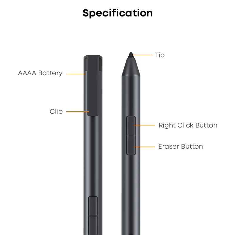 Imagem -06 - Caneta Stylus para Tablets pc Laptopshi10 Maxubook Xminibook x 4096 Níveis de Pressão Stylus Chuwi-h7