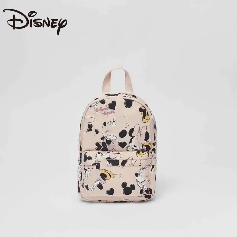 MINISO Disney Children\'s Small School Bag Minnie Mouse Print Pink Cute Backpack  School Bags