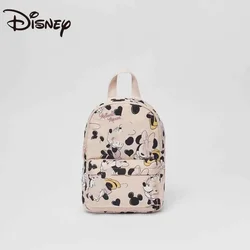 MINISO Disney borsa da scuola piccola per bambini Minnie Mouse Print Pink Cute Backpack School Bags