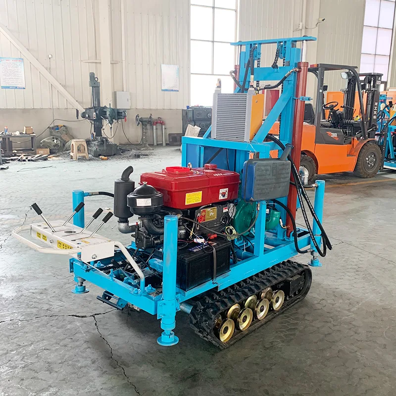 

Versatile Small Borehole Drilling Machine for Water Wells and Soil Sampling Works with Both DTH and Rotary Tools