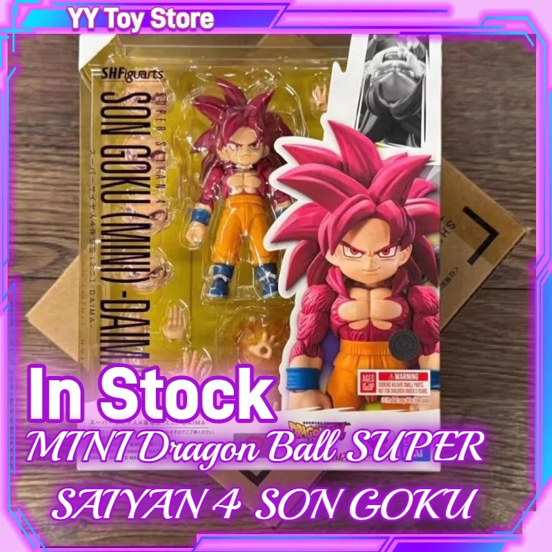 

In Stock Original Bandai S.H.Figuarts SHF MINI Dragon Ball SUPER SAIYAN 4 SON GOKU Daima Action Figures Model Toys Gifts
