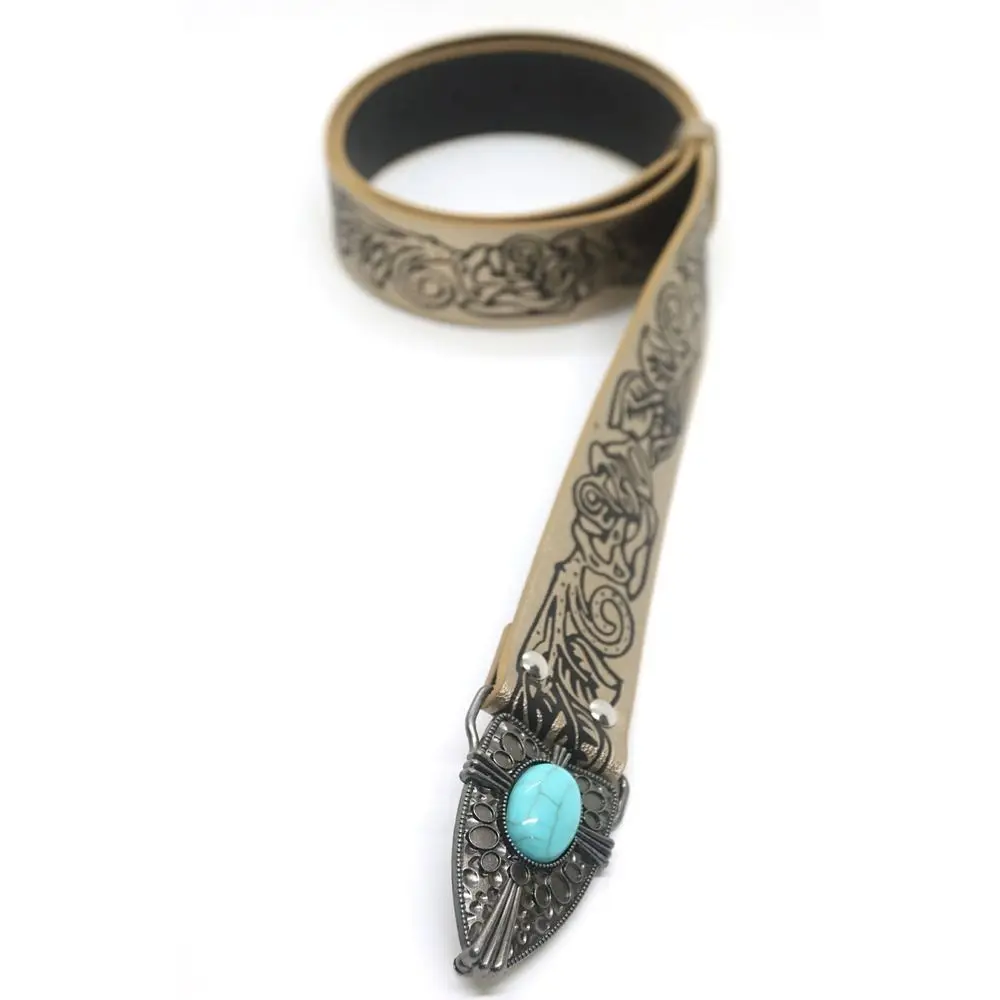 Y2K Bohemian Style Belt Trendy Harajuku Hip Hop Leather Embossed Belt Punk Rock Waistband