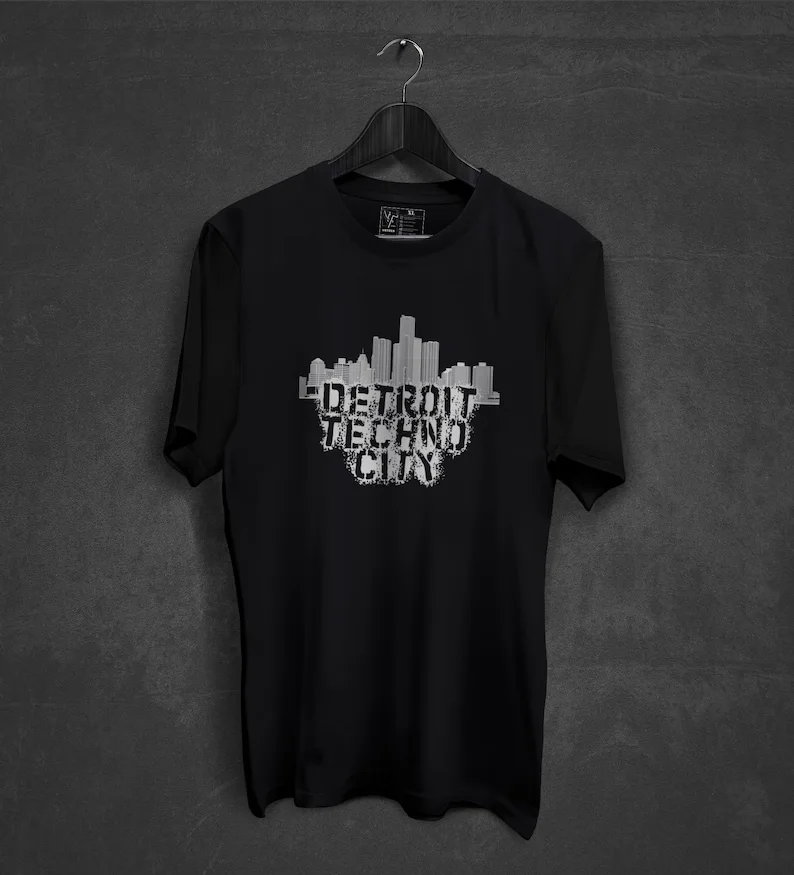 Detroit  City Tshirt Unisex Rave Techno Underground   Streetwear Apparel  Clothing DJ