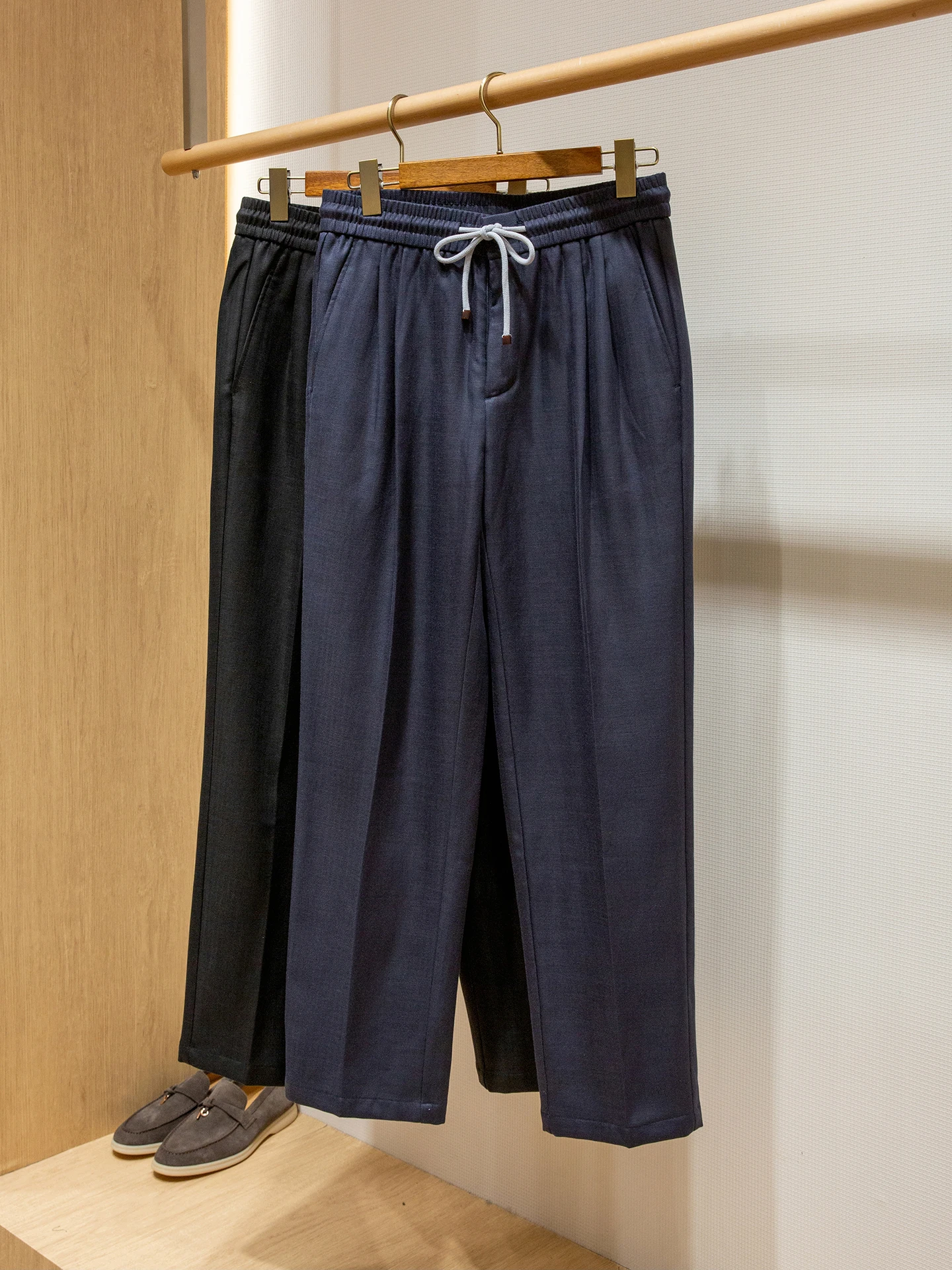 

BC Linen Blend Men's Elastic Waist Straight Casual Pants