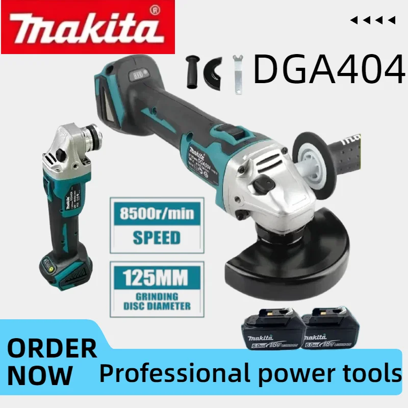 

Makita 100MM Brushless Cordless Angle Grinder DGA404 Portable Power Tool for Wood Metal Grinding Polishing Cutting Tasks