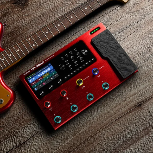 GP200 Guitar Bass Amp Red Modeling IR Simulation Multi-Effects with Power Adapter Pedal Guitar Effects