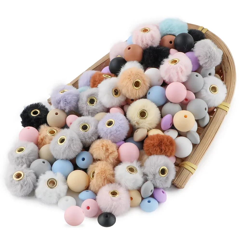 

Silicone Focal Beads Badminton Round Colour Set For Jewelry Making DIY Bracelet Keychain Necklaces Pen Accessorie