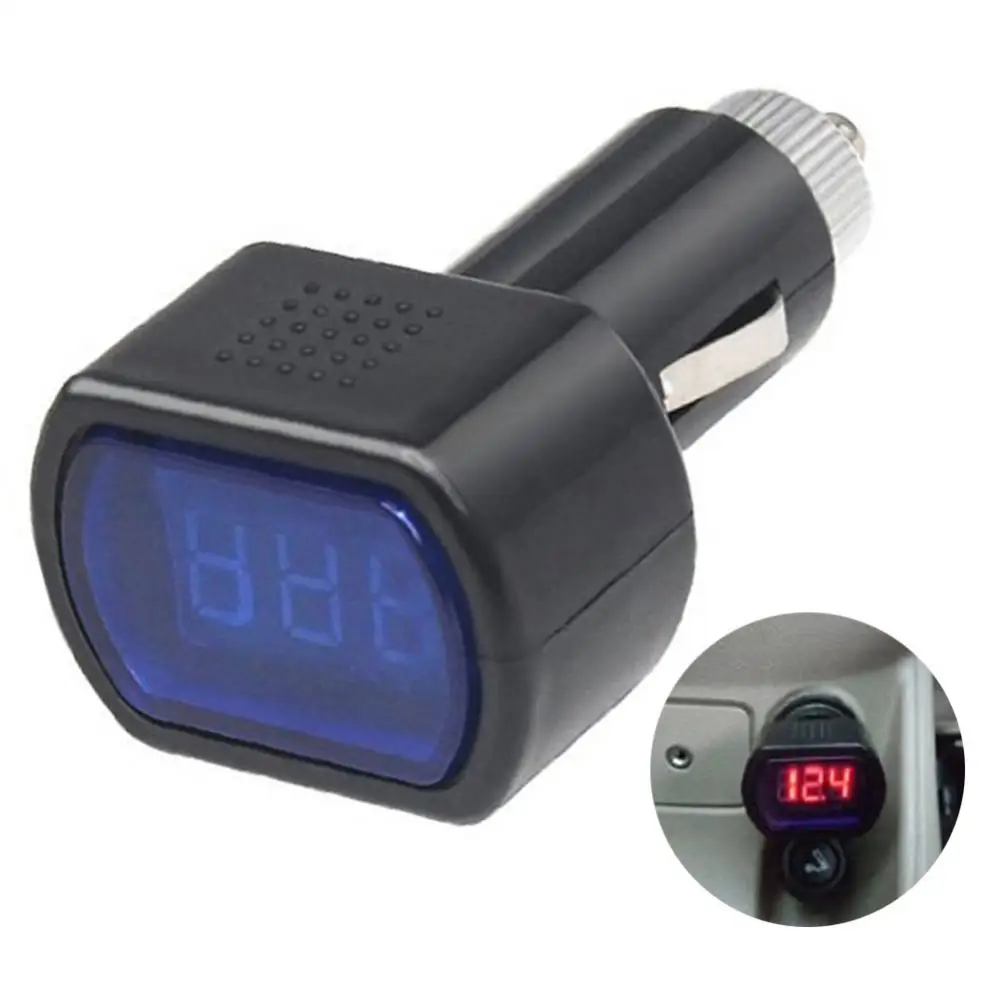 New Car Voltmeter Battery Tester Cigarette Lighter Digital Voltage Monitor Gauge