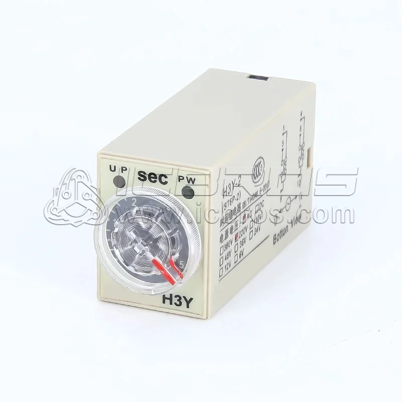 H3Y H3Y-2 Power On Delay Silver ContaCt H3Y-2 H3Y-4 Small AC220V Time Relay DC24V 12V