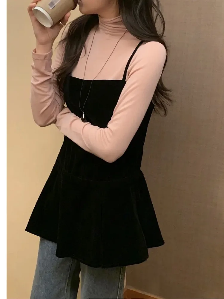 春 Dr レディース 韓国風 Sle Aラインスカート ネクタイデザイン Bla Dr ファッショナブルな都会通勤 ポリエステル生地