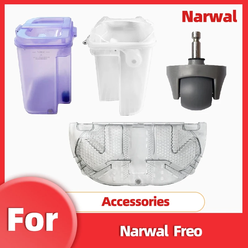 

For Narwal FREO Robot Vacuum and Mop Clean water tank / Dirty water tank / Cleaning tray / Omni-directional wheel Accessories