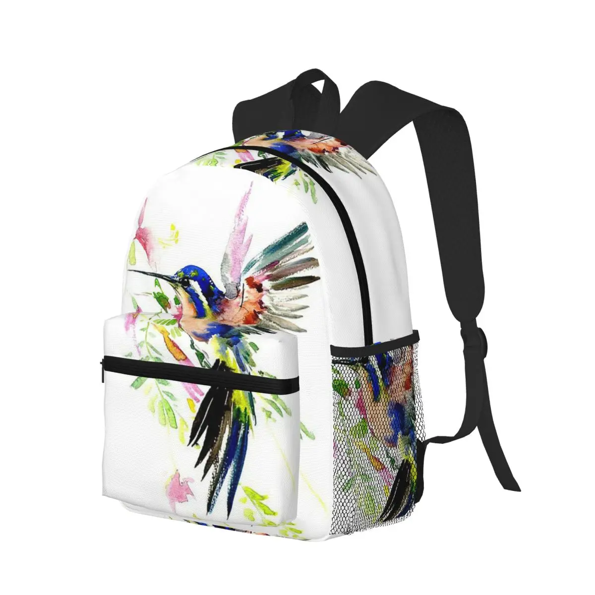 

Bird Flower Branch Student Backpack School Bag Hiking Travel Daypack for Boys Girls Bookbag Shoulder Bags