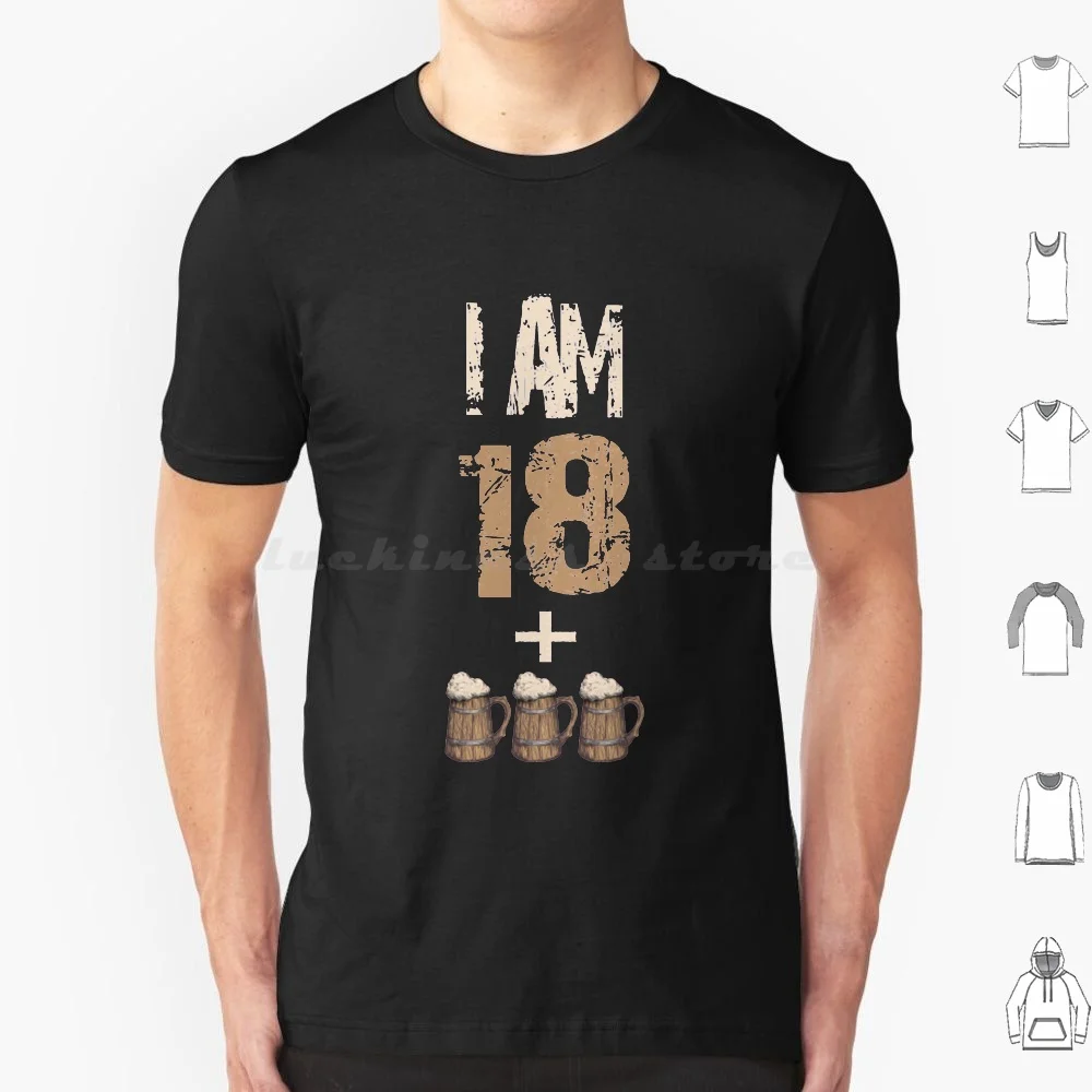 T-Shirt I Am 21 T-Shirti Am 18 _ T-Shirt Di Grandi Dimensioni 100% Cotone I Am 21 T Shirti Am 18 T Shirt _