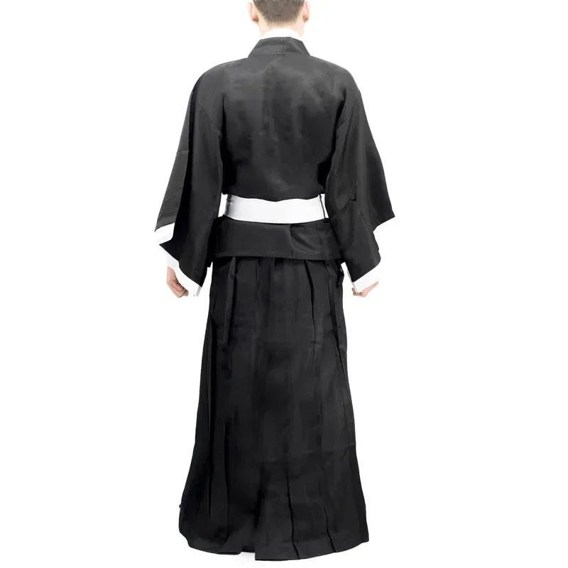 EE01 Bleach Kuchiki Rukia Cosplay Costumes Kurosaki Ichigo Die Pa Soul Society Shinigami Kimono Full Outfit Thousand-Year BlIo0！