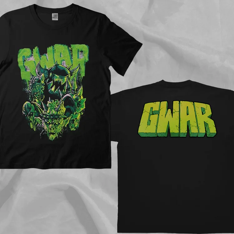 

Двухсторонняя футболка GWAR Band В Стиле Ретро 90-х, зеленая, Черная