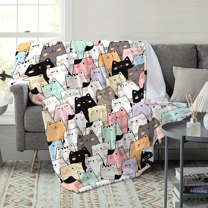 Cozy Flannel Blanket Home Sofa Personalized Super Soft Warm Bedspread Best For Couples Romantic Present