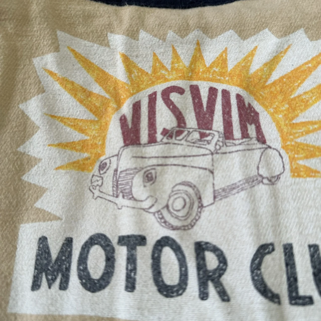 【名作】VISVIM LHAMO SHIRT MOTOR CLUB サイズ3 VISVIM KOFU 17SS LHAMO SHIRT MOTOR CLUB Hand-painted cardigan robe